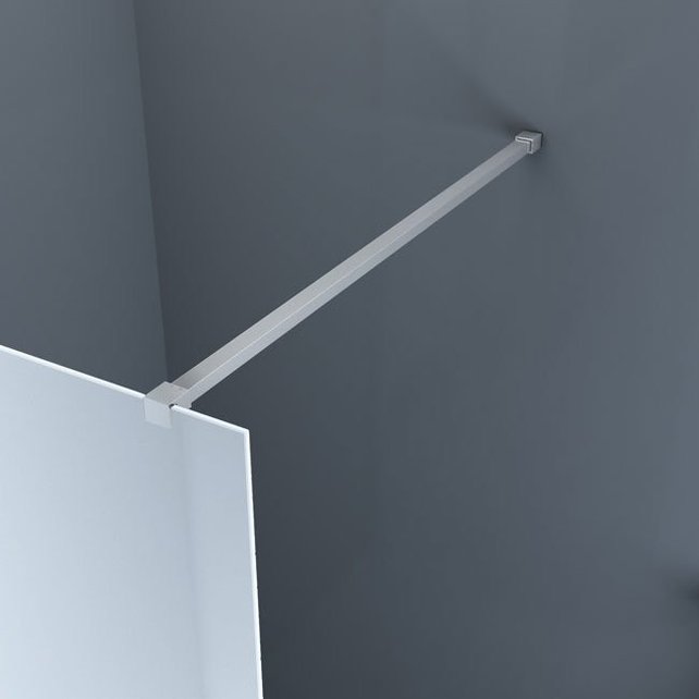 Inloopdouche Stern 100x200 cm Melkglas Chroom Profiel 10mm Veiligheidsglas Easy Clean