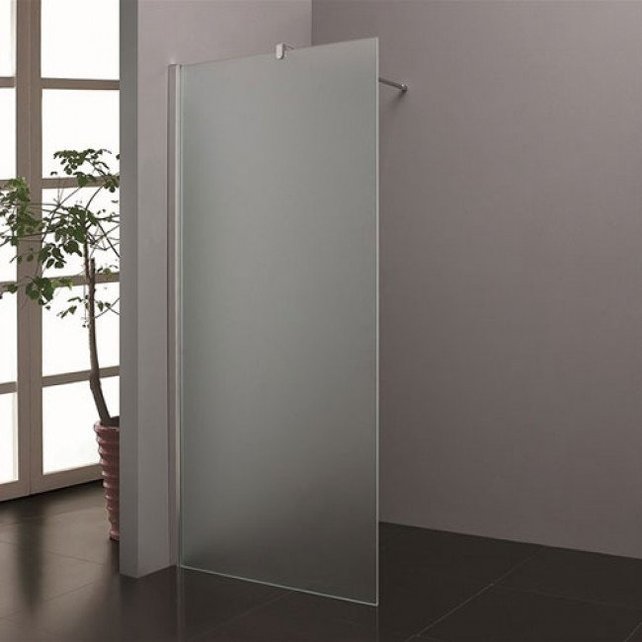 Inloopdouche Stern 100x200 cm Melkglas Chroom Profiel 10mm Veiligheidsglas Easy Clean