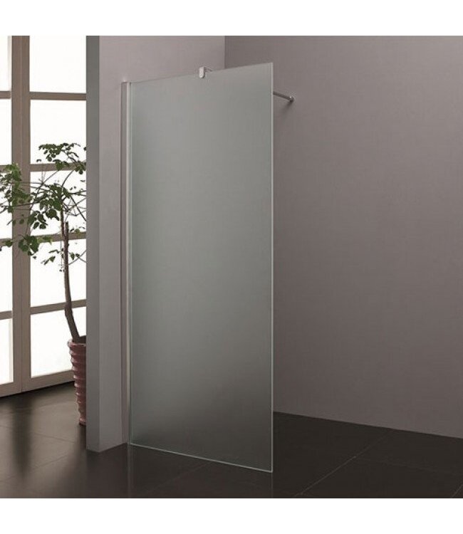 Inloopdouche Stern 100x200 cm Melkglas Chroom Profiel 10mm Veiligheidsglas Easy Clean