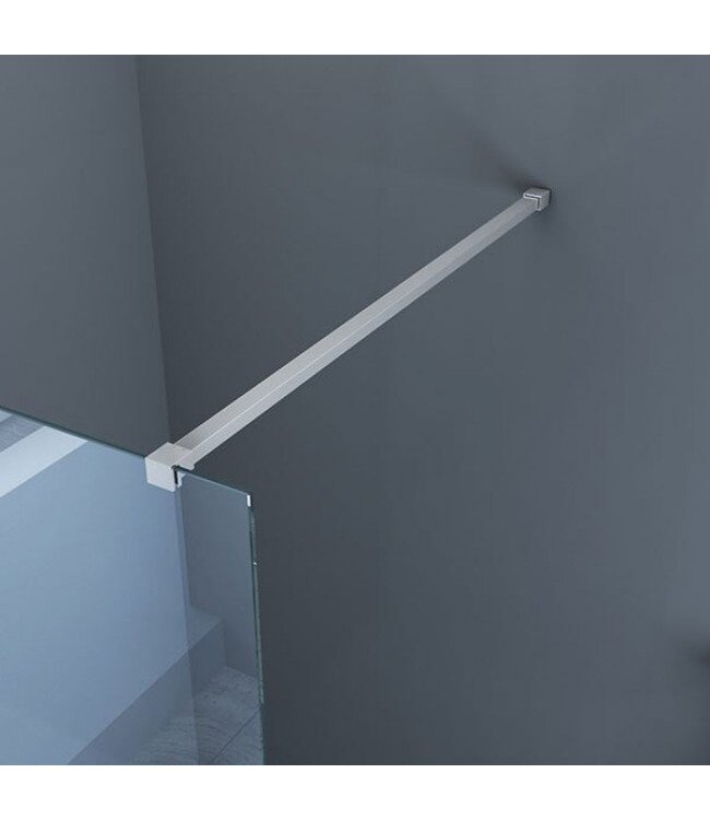 Inloopdouche Eco Nano 140x200cm Antikalk Helder Glas Chroom Profiel 8mm Veiligheidsglas Easy Clean