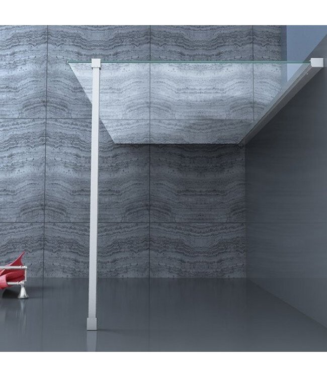 Inloopdouche Eco Nano 120x200cm Antikalk Helder Glas Chroom Profiel 8mm Veiligheidsglas Easy Clean