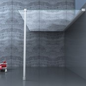 Inloopdouche Eco Nano 70x200cm Antikalk Helder Glas Chroom Profiel 8mm Veiligheidsglas Easy Clean