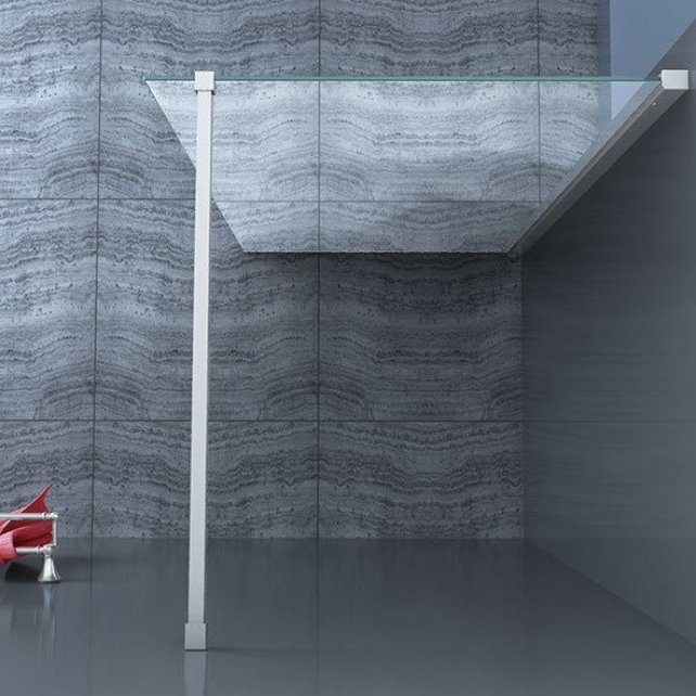 Inloopdouche Eco Nano 50x200cm Antikalk Helder Glas Chroom Profiel 8mm Veiligheidsglas Easy Clean