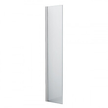 Douchewand Eco Nano 40x200cm Antikalk Helder Glas Chroom Hoekprofiel 8mm Veiligheidsglas Easy Clean