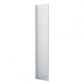 Douchewand Eco Nano 40x200cm Antikalk Helder Glas Chroom Hoekprofiel 8mm Veiligheidsglas Easy Clean
