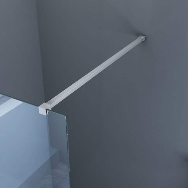 Inloopdouche 80x200cm Antikalk Helder Glas Chroom Profielloos 8mm Veiligheidsglas Easy Clean