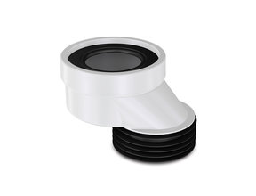 Afvoermanchet toilet excentrisch 6cm Sprongbocht WC afvoer
