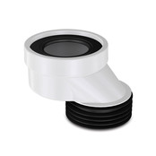 Afvoermanchet excentrisch 4cm Sprongbocht WC afvoer Afvoermanchet excentrisch 4cm Sprongbocht WC afvoer