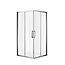DIAMOND LINE Douchecabine 100x100 Liz Schuifdeur Hoekinstap Vierkant Chroom helder glas