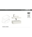 Badkamermeubel Sally Freedom Mat Wit 80cm met wastafelblad voor waskom en ladekast