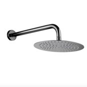 Inbouw Regendouche set Aloni Gunmetal 25 cm Rond Hoofddouche muur Thermostaatkraan incl. handdouche Inbouw Regendouche set Aloni Gunmetal 25 cm Rond Hoofddouche muur Thermostaatkraan incl. handdouche