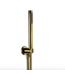 Inbouw Regendouche set Aloni Geborsteld Goud 25 cm Rond Hoofddouche muur Thermostaatkraan incl. handdouche