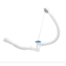 Bad sifon met Crepine Ø50CM Flexibel afvoerbuis Aloni