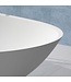 Vrijstaand Bad Solid Surface Florin Mat Wit 186x84x59 cm Ovaal