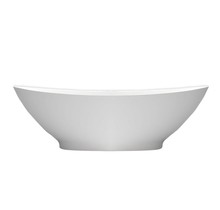Vrijstaand Bad Solid Surface Florin Mat Wit 186x84x59 cm Ovaal