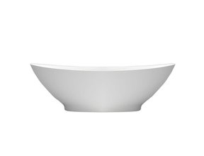 Vrijstaand Bad Solid Surface Florin Mat Wit 186x84x59 cm Ovaal