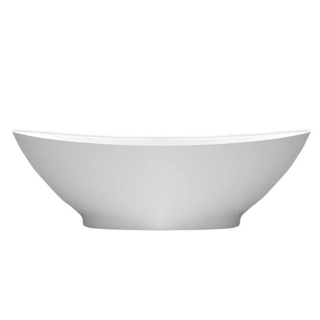 Vrijstaand Bad Solid Surface Florin Mat Wit 186x84x59 cm Ovaal