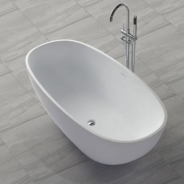 Vrijstaand bad Solid Surface - Lorena Mat Wit  179,5 x 84,5 x 64 cm Ovaal