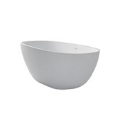 Vrijstaand bad Solid Surface - Lorena Mat Wit  179,5 x 84,5 x 64 cm Ovaal