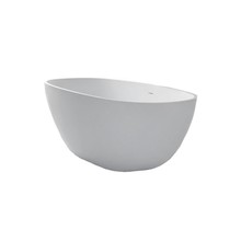Vrijstaand bad Solid Surface - Lorena Mat Wit  179,5 x 84,5 x 64 cm Ovaal
