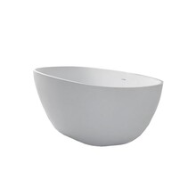 Vrijstaand bad Solid Surface - Lorena Mat Wit  179,5 x 84,5 x 64 cm Ovaal
