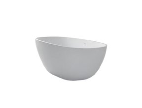 Vrijstaand bad Solid Surface - Lorena Mat Wit  179,5 x 84,5 x 64 cm Ovaal