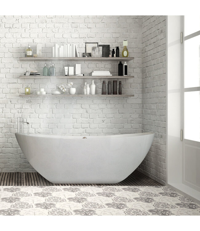 Ligbad Vrijstaand Luna Ovaal 161.5x80.5x57.5cm Solid Surface Mat Wit met Badwaste en Overloop