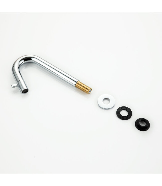 Toiletkraan Eva Laag Rond Glans Chroom Koudwaterkraan