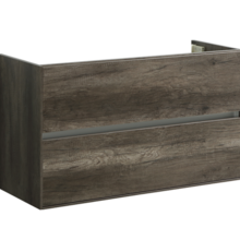 Wastafelonderkast Compact 100x38x56 Century Oak Soft close lades greeploos