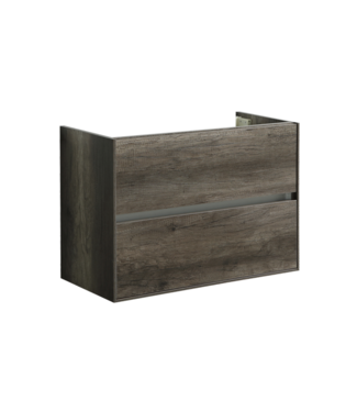 SANI-SUPPLY Wastafelonderkast Compact 80x38x56 Century Oak Soft close lades greeploos