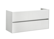 Wastafelonderkast Compact 120x38x56 Wit Hoogglans Soft close lades greeploos