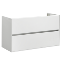 Wastafelonderkast Compact 100x38x56 Wit Hoogglans Soft close lades greeploos