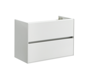 Wastafelonderkast Compact 80x38x56 Wit Hoogglans Soft close lades greeploos