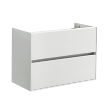 Wastafelonderkast Compact 80x38x56 Wit Hoogglans Soft close lades greeploos