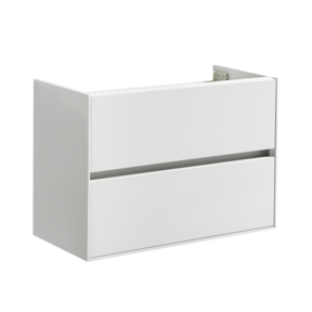 Wastafelonderkast Compact 80x38x56 Wit Hoogglans Soft close lades greeploos