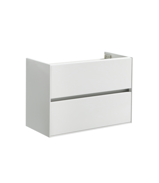 SANI-SUPPLY Wastafelonderkast Compact 80x38x56 Wit Hoogglans Soft close lades greeploos