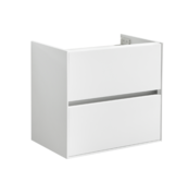 Wastafelonderkast Compact 60x38x56 Wit Hoogglans Soft close lades greeploos Wastafelonderkast Compact 60x38x56 Wit Hoogglans Soft close lades greeploos