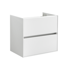 Wastafelonderkast Compact 60x38x56 Wit Hoogglans Soft close lades greeploos