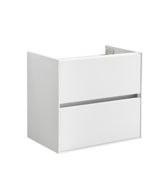 SANI-SUPPLY Wastafelonderkast Compact 60x38x56 Wit Hoogglans Soft close lades greeploos