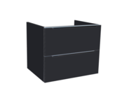 Wastafelonderkast Senza 60x47x50 cm Hoogglans Antraciet 2 Softclose lades