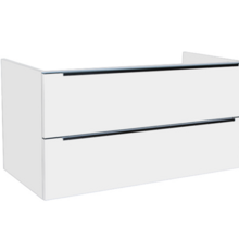 Wastafelonderkast Senza 100x47x50 cm Hoogglans Wit 2 Softclose lades