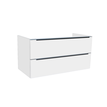 Wastafelonderkast Senza 100x47x50 cm Hoogglans Wit 2 Softclose lades