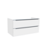 SANI-SUPPLY Wastafelonderkast Senza 100x47x50 cm Hoogglans Wit 2 Softclose lades