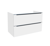 Wastafelonderkast Senza 80x47x50 cm Hoogglans Wit 2 Softclose lades