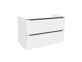 Wastafelonderkast Senza 80x47x50 cm Hoogglans Wit 2 Softclose lades