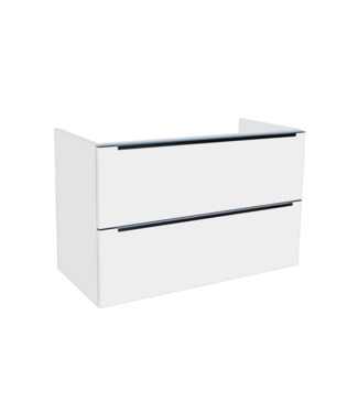 SANI-SUPPLY Wastafelonderkast Senza 80x47x50 cm Hoogglans Wit 2 Softclose lades