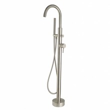 Badkraan Vrijstaand Effeze RVS Mengkraan Rond eengreep met Handdouche