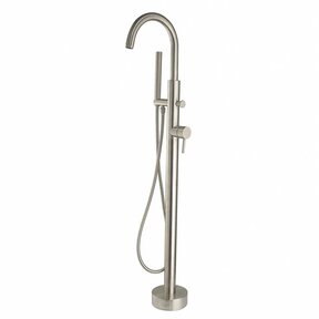 Badkraan Vrijstaand Effeze RVS Mengkraan Rond eengreep met Handdouche