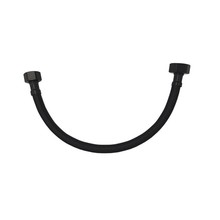 Aansluitslang 1/2"x 3/ 8" 30cm Flexslang Zwart