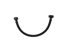 Aansluitslang 1/2"x 3/ 8" 30cm Flexslang Zwart